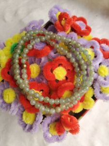 Vòng cổ cẩm thạch Jade A màu lục trà 5ly màu xanh Gua 6ly