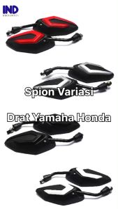 Spion Variasi Model Vario Honda Yamaha Beat Lama Old eSP Street K1A Deluxe Vario Scoopy Spacy Revo Grand Supra Tiger CB Blade Mio Lama J Soul GT Sporty M3 Z S Vega X-ride Fino Jupiter Kaca Sepion Putih Merah Biru Hitam Silver