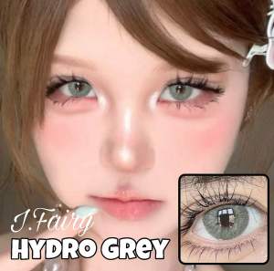 ( Power 0-600 ) KKM APPROVED 14.5MM I.Fairy Hydro Grey | Hydro Brown Korean Color Contact Lens Softlens viral natural lens
