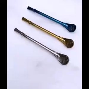 (tặng cọ rửa ) Muỗng  ống hút 2 in 1 bằng inox kèm cọ rửa - muỗng 2 in 1 - ống hút inox - muông inox - thìa cà phê- muông cà phê