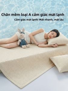 MENGWEIJUE | Bộ Drap Giường Lụa Đá Làm Mát Có Thể Giặt