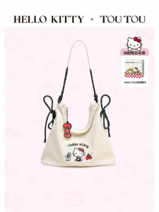 TOUTOU | Laid-back Style Canvas Tote Bag Large Capacity