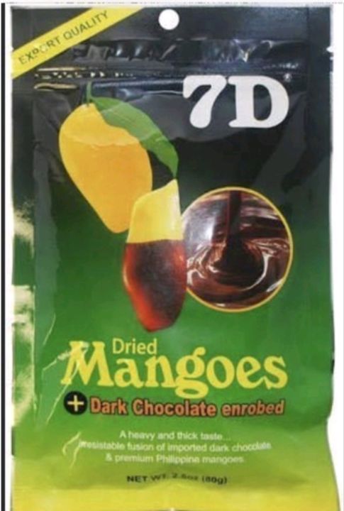 7D Dried Mango Dark Chocolate 80 grams | Lazada PH