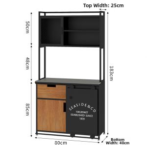 OUJUGEJIAJU | Industrial Iron Dining Cabinet
