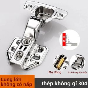 8 Miếng Thép Không Gỉ Đóng Êm Thủy Lực Bản Lề Tủ Giảm Chấn Đệm Cửa Nhà Bếp Đồ Nội Thất Phần Cứng Sắt Chế Biến Gỗ