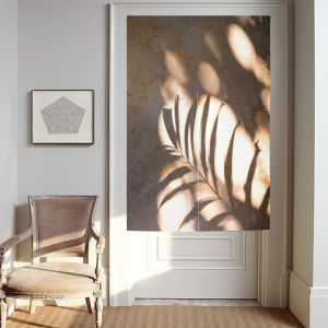 Ins Wind Net Red Fabric Door Curtain For Home Bedroom Kitchen Partition Curtain Living Room Bathroom Decoration Light Shadow Shade Curtain