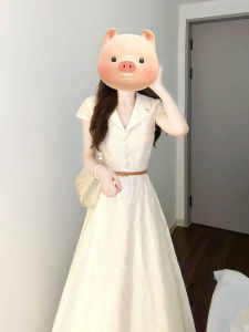 QINGMUZI | French Style High-Quality Elegant Womens Dress