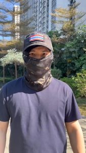 【รุ่นธง】หมวกคลุมหน้ากันแดด หมวกแก๊ปผู้ชาย หมวกผู้ชาย หมวกเวลโคร สามารถติดโลโก้ต่างๆได้