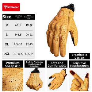 Motowolf | Fall Windproof Crash Resistant Warm Motorcycling Gloves