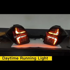 OMG Perodua Axia 2023 - 2024 Design Dynamic Light Tail Lamp With Signal Running ( Smoke )