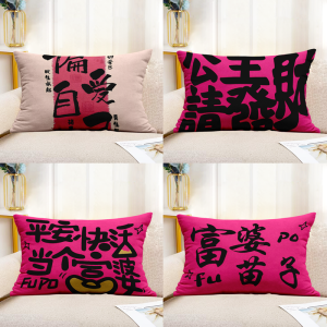 Creative Princess Please Wealth Pillow Funny Text Pillow Rectangular Shaped Home Decorative Cushion Modern Simplicity Style