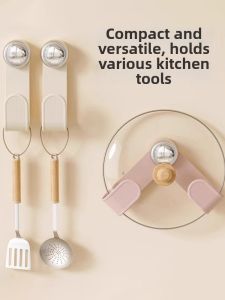 YUHANG | Suction Cup Pot Lid Organizer Wall Mount No Drilling Required