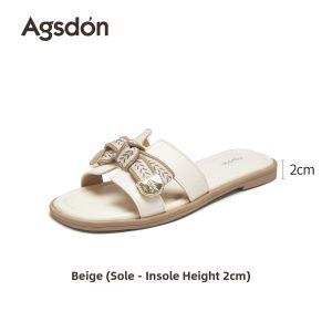 Agsdon | Casual Slip On Slippers Summer Flat Sandals
