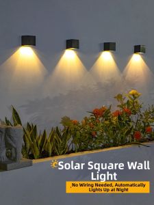 HaoGreen | Solar Waterproof Outdoor Wall Light for Garden Patio Balcony Decoration