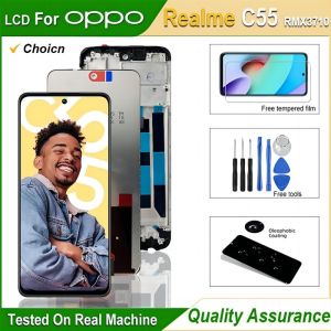 6.72" LCD Display For OPPO Realme C55 LCD Screen Touch Digitizer Assembly For Realme C55 LCD RMX3710 Display Replacement Parts