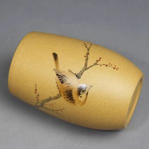 Cốc Trà Thủ Công Yixing Purple Clay Gold Mine Dung Tích Lớn Cốc Trà Chủ Cốc Đôi Thiết Bị Ăn Uống Trà Truyền Thống Trung Hoa