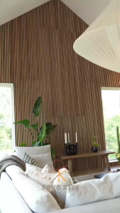 Wood Panel WPC / Wood panel Dekorasi Rumah Mewah / Wall panel Panel Dinding Kayu Dekoratif 30x1cm 2.9Meter Bahan Komposit Echo Wood /Woodpanel Dekorasi Rumah Mewah Wallpanel 300x10mm 2.9Meter Composite Echo Wood / Wall Panel PVC