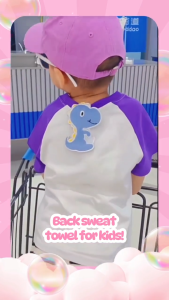 Baby Pro Philippines Premium Back Sweat Absorbent Towel with Cute Animal Designs for Babies