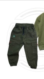 Setelan Sweater Anak Jacket Laki Laki Celana Joger Cargo 4-12 Tahun
