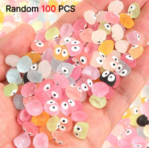 10-100Pcs Luminous Mini Resin Ghost Tree Elves Decorations Glow in The Dark Fairy Garden for Cake/Party Decor Glowing Miniature