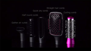 5in1 Hair Dryer Hot Air Brush 1200W Big Wind Hair Straightener Comb Curling Iron Electric Hair Styling Tool