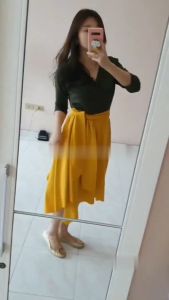 Spesial Promo Taun Baru Pakaian Wanita One Set Amira Dress Kombinasi Dress Korean Style