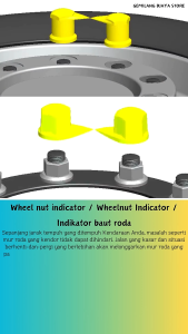 Wheel Nut Indicator 21mm / Indikator baut roda / Indikator baut roda 21mm/Wheelnut Indicator