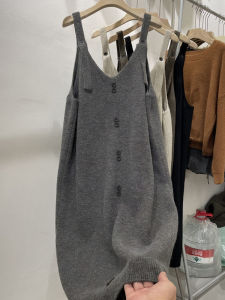 Japanese Style Knitting Suspender Skirt Dress Womens Spring & Fall New Arrival Loose Fancy Student Sweater Halter Skirt Outwear