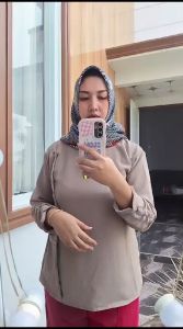 Camelia Blouse Cricle Airflow Atasan Wanita Kemeja Blouse Terbaru