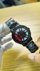 Đồng Hồ Nam Crnaira c058 mặt la zăng bánh xe thiết kế sang trọng Chống nước sinh hoạt 3ATM Dây thép không gỉ