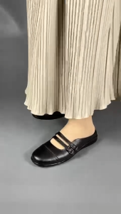 Lika Monica - Sepatu Bustong Wanita Kulit Kasual Formal Nyaman dipakai anti Slip