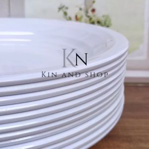 6 PCS PIRING SUPER  BESAR 10 INCH PIRING BULAT CEKUNG ULIR SUPER TEBAL MELAMIN GRATIS BUBBLEWRAP