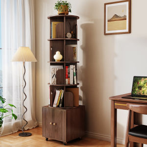 Rotating 360 Degree Storage Bookshelf
