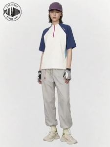 Color-blocked Loose Sports Casual Women T-shirts