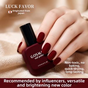 LuckFavor | Quick Dry Non-peeling Healthy White Matte Wine Red Nail Polish