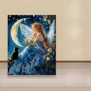 Enchanted Fairy Under the Moon Artwork Jigsaw Puzzle 500/1000/1200/2000PCS Stress Relief Puzzle Wall Art Decor Gift