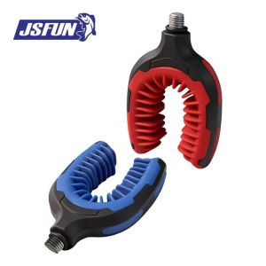 JSFUN Feeder Rod Holder Head Fishing Pole Rest Bracket Head TPR U-shape Rod Stand Carp Fishing Pole Support for Pesca Accessorie