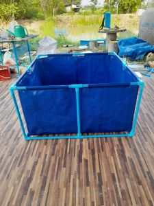 กระชังบกบ่อผ้าใบ PE 200 Super ความหนา 0.35 mm คุณภาพมาตรฐานการใช้งาน