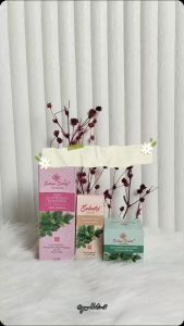 ( Gratis Masker Wajah ) Cream Seledri Paket Whitening ( Cream Siang Malam + Sabun Facial Cleanser + Serum ) COD