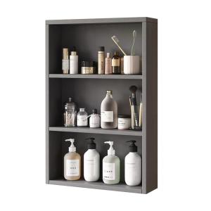 Bathroom Wall Mounted Wooden Shelf Toilet Side Cabinet Simple Modern Style Kitchen Bathroom Storage Rack Real Wood Material
