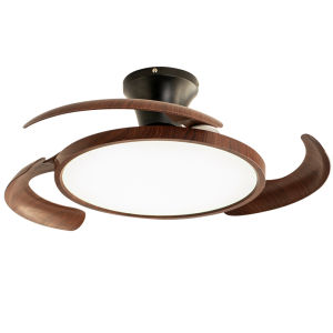 YIGELIGHTING | Ultra-thin Vintage Style Ceiling Fan Light