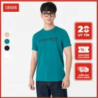 Áo phông nam có hình in CANIFA Áo phông chất liệu cotton pha cổ tròn tay cộc phom regular 8TS23S008
