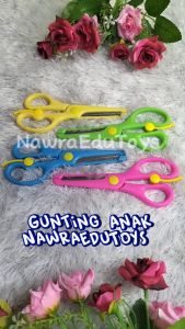 GUNTING anak dengan pengaman/gunting mini/gunting kertas/Safety Training Scissors