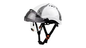 CE Safety Helmet With Adjustable Multiway Vent Slots Visor Built In Goggles ABS Hard Hat ANSI Construction Engineer Work Cap New