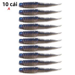LAKBAT 10 CÁI Bộ Mồi Mềm 6.5cm/7.5cm/8.5cm TPE Thread Worm Hương Vị Cá Swimbait Jig Hook Cho Cá Chép Bass Câu Cá Nước Mặn