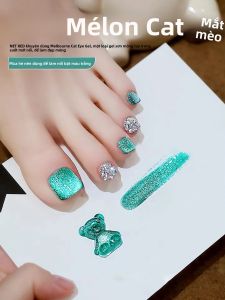 Sơn Gel Móng Tay Mùa Thu Đông Melbourne Cat Eye 1-24 Hộp Hạt Pha Lê Trắng Ngọc Lục Bảo Lấp Lánh Dùng Cho Tiệm Làm Móng