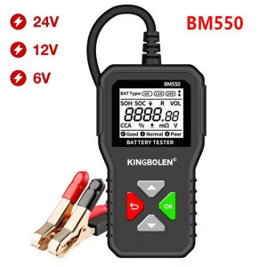Máy Kiểm Tra Ắc Quy Ô Tô 100-2000 CCA BM550 Dành Cho Ắc Quy 6V 12V 24V - Phân Tích SOH SOC R VOL Với Hỗ Trợ Ngôn Ngữ Tiếng Anh