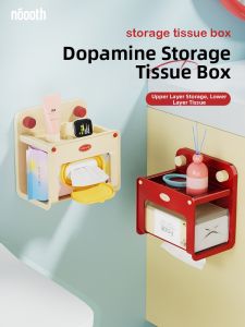 noooth | Dopamine Inspired Suction Wall-Mounted Tissue Storage Organizer