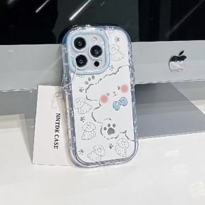 เคส สำหรับไอโฟน11 Casing For iPhone 11 14 7Plus 14PRO MAX XR X 12 13 Pro Max 15PRO MAX 14 7 8 6s 6 Plus XS Max SE 2020 Cute Cat Bear Case Camera Protection เคสไอโฟน TPU ซิลิโคนนุ่มเคสลูกกวาดเคลือบเงา Soft caseAirbag เคสกันกระแทก Silicone Bumper Back Cov