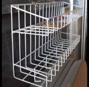 Rak Serbaguna 2 Susun Besi – Anti Karat & Kuat | Untuk Bumbu Kosmetik Buah Sabun | Hitam/Putih